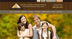Desktop Screenshot of lakemarycosmeticdentist.com